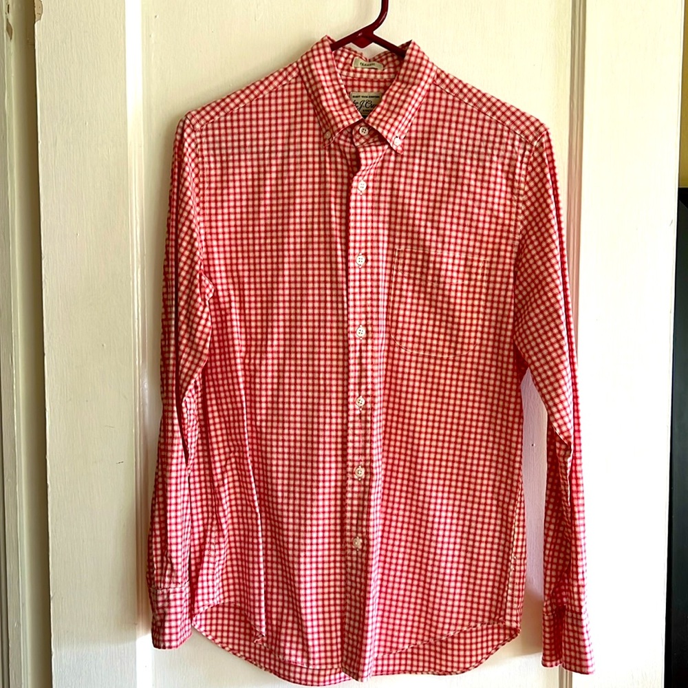 Men’s J Crew Secret Wash cotton poplin shirt